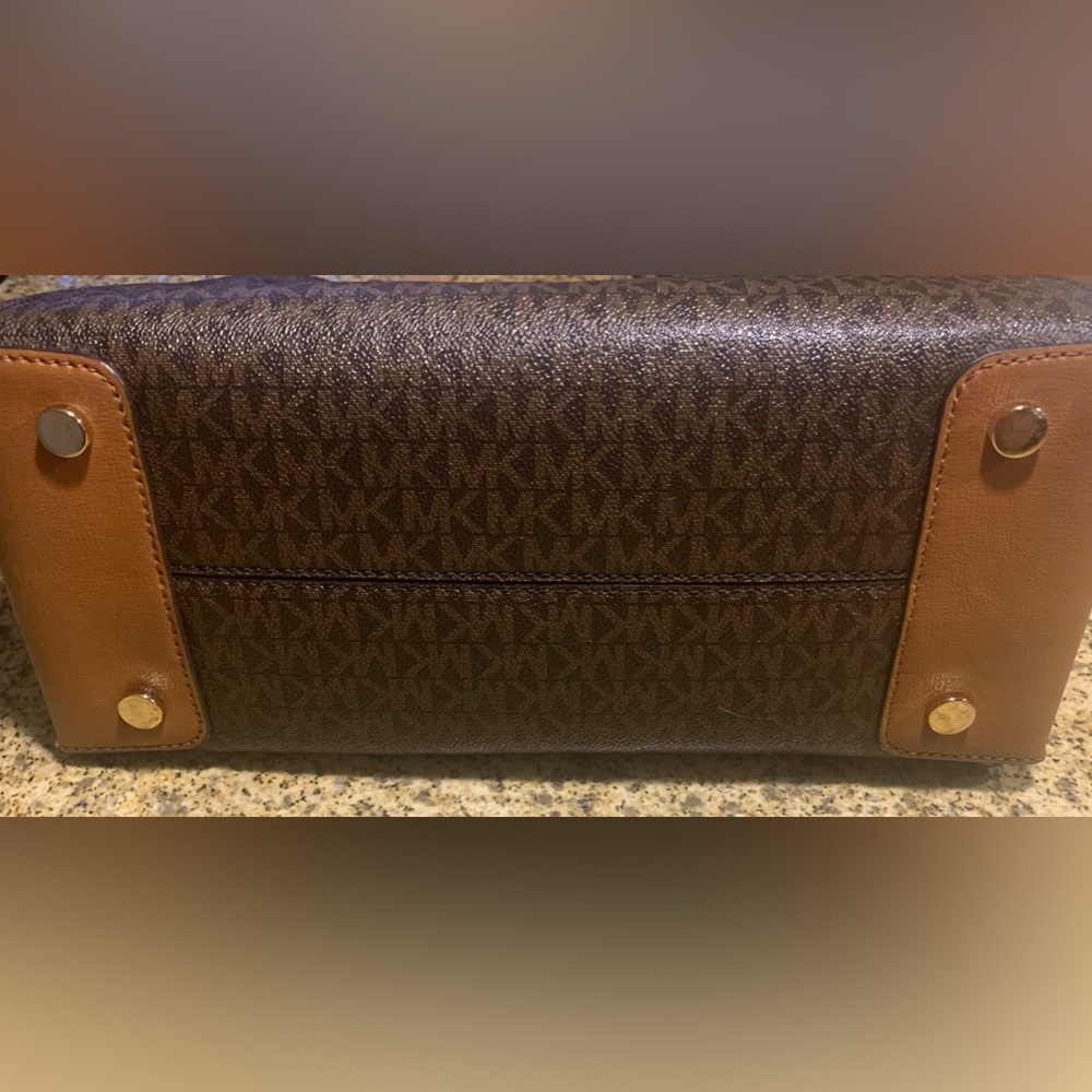 Michael Kors Mercer Stud Grommet Studio Large Tote brown - Picture 3 of 9